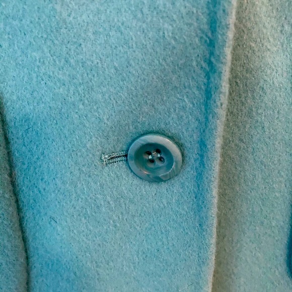 NWT Talbots Turquoise Plush Wool Jacket - Picture 4 of 5